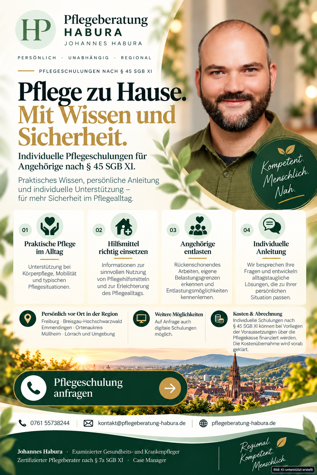 Pflegeschulungen nach § 45 SGB XI – sicher pflegen zu Hause